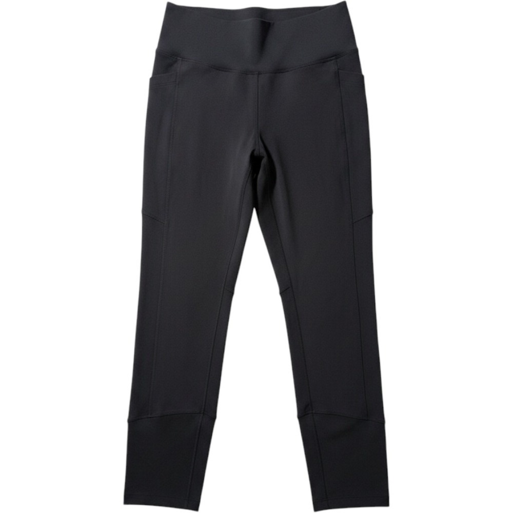 REI Co-op Black Active Leggings Zipper Pocket‎ Stretch Panels Medium Hiking Camp